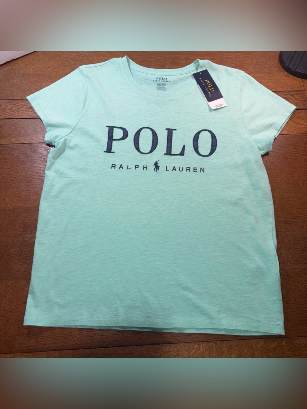 Polo by Ralph Lauren Mint Green Logo Crew Neck Tee